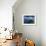 An Aerial View of a Boat as it Speeds Through the Rock Islands, Republic of Palau.-Ian Shive-Framed Photographic Print displayed on a wall