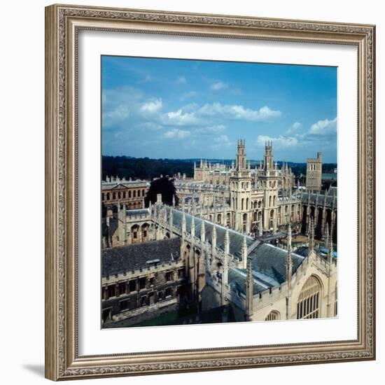 An aerial view of All Souls College in Oxford, 1973-Staff-Framed Photographic Print