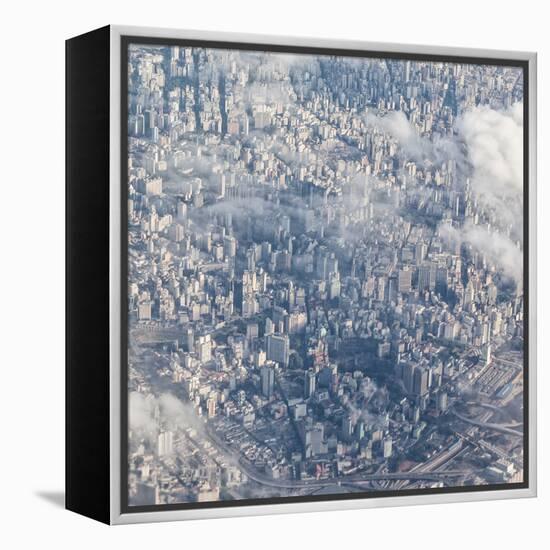 An Aerial View of Sao Paulo, Brazil-Alex Saberi-Framed Premier Image Canvas