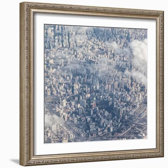 An Aerial View of Sao Paulo, Brazil-Alex Saberi-Framed Photographic Print