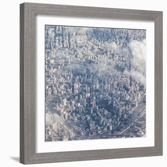 An Aerial View of Sao Paulo, Brazil-Alex Saberi-Framed Photographic Print