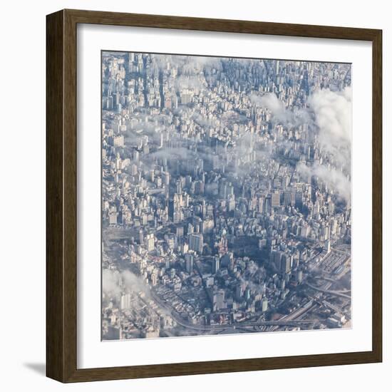 An Aerial View of Sao Paulo, Brazil-Alex Saberi-Framed Photographic Print