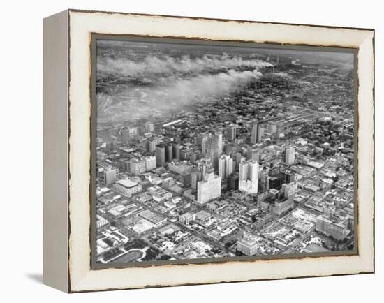 An Aerial View of the City Houston-Dmitri Kessel-Framed Premier Image Canvas