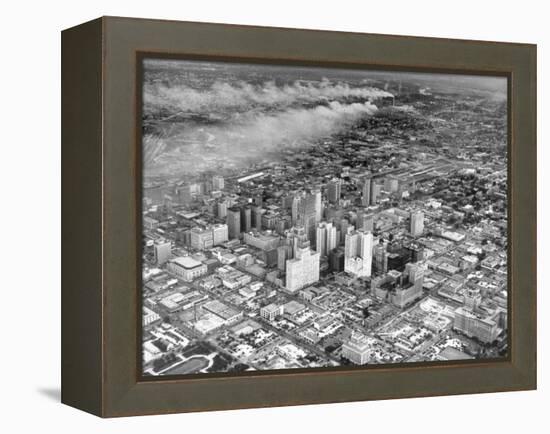 An Aerial View of the City Houston-Dmitri Kessel-Framed Premier Image Canvas