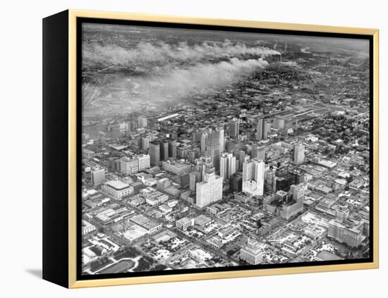 An Aerial View of the City Houston-Dmitri Kessel-Framed Premier Image Canvas