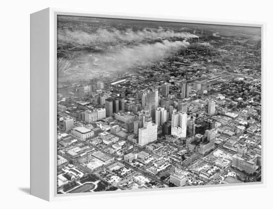 An Aerial View of the City Houston-Dmitri Kessel-Framed Premier Image Canvas