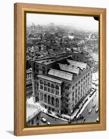 An Aerial View Showing the Exterior of the Cooper Union School-Hansel Mieth-Framed Premier Image Canvas
