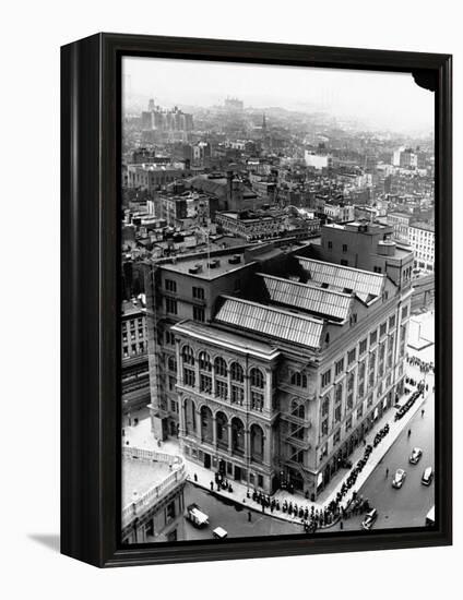 An Aerial View Showing the Exterior of the Cooper Union School-Hansel Mieth-Framed Premier Image Canvas