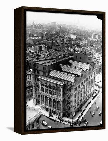 An Aerial View Showing the Exterior of the Cooper Union School-Hansel Mieth-Framed Premier Image Canvas