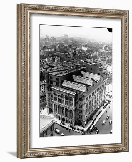 An Aerial View Showing the Exterior of the Cooper Union School-Hansel Mieth-Framed Photographic Print