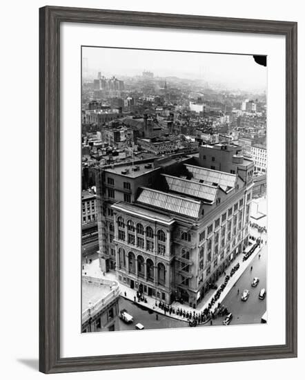 An Aerial View Showing the Exterior of the Cooper Union School-Hansel Mieth-Framed Photographic Print