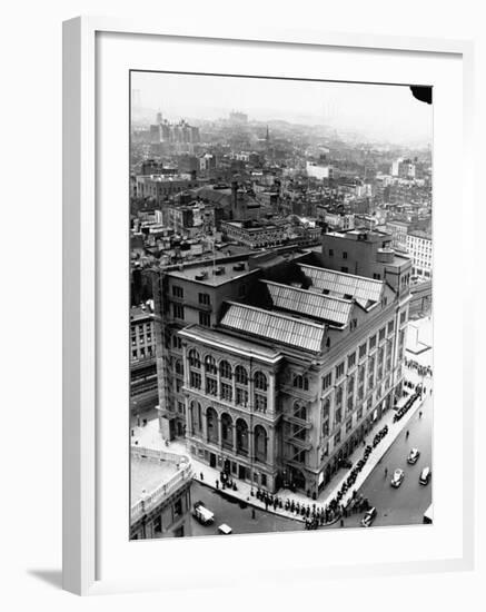 An Aerial View Showing the Exterior of the Cooper Union School-Hansel Mieth-Framed Photographic Print