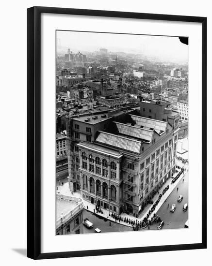 An Aerial View Showing the Exterior of the Cooper Union School-Hansel Mieth-Framed Photographic Print