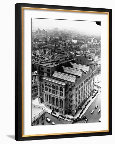 An Aerial View Showing the Exterior of the Cooper Union School-Hansel Mieth-Framed Photographic Print