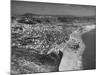 An Aerial View Showing the Fishing Village of Nazare-Bernard Hoffman-Mounted Premium Photographic Print