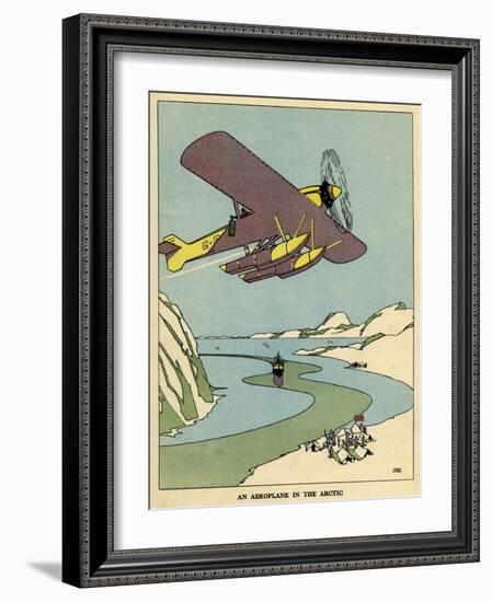 An Aeroplane in the Arctic-null-Framed Art Print