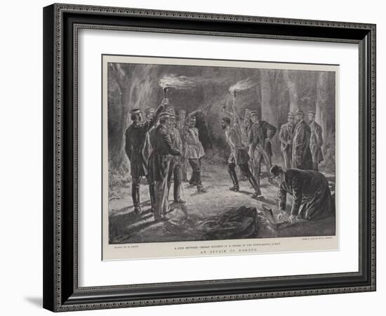 An Affair of Honour-Henri Lanos-Framed Giclee Print