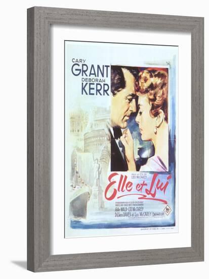 An Affair to Remember, Spanish Movie Poster, 1957-null-Framed Art Print