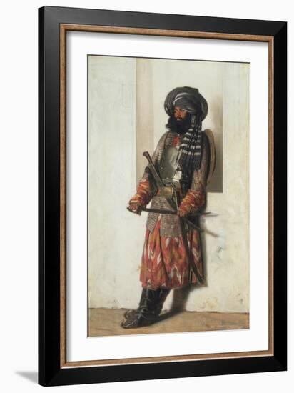 An Afghan, 1870-Vasili Vasilyevich Vereshchagin-Framed Giclee Print