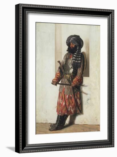 An Afghan, 1870-Vasili Vasilyevich Vereshchagin-Framed Giclee Print