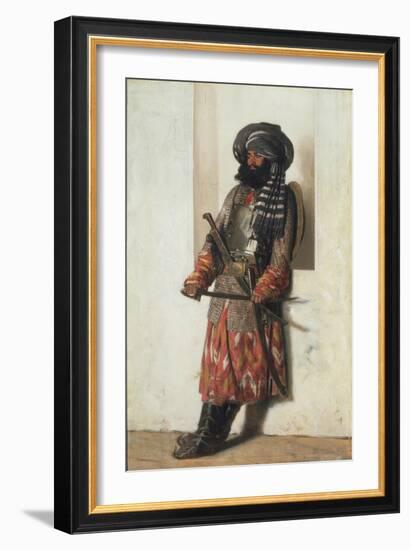 An Afghan, 1870-Vasili Vasilyevich Vereshchagin-Framed Giclee Print