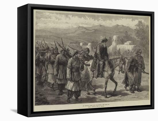 An Afghan Chief and Followers-William 'Crimea' Simpson-Framed Premier Image Canvas