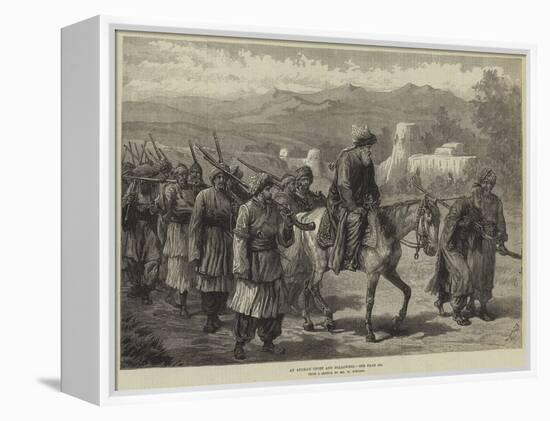 An Afghan Chief and Followers-William 'Crimea' Simpson-Framed Premier Image Canvas