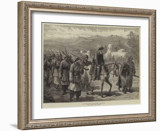 An Afghan Chief and Followers-William 'Crimea' Simpson-Framed Giclee Print