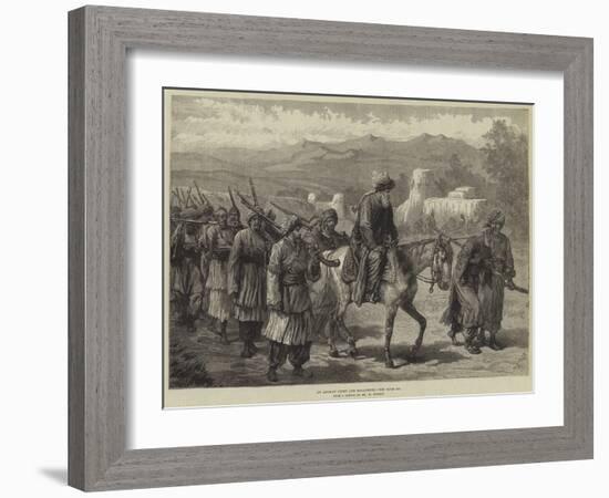 An Afghan Chief and Followers-William 'Crimea' Simpson-Framed Giclee Print