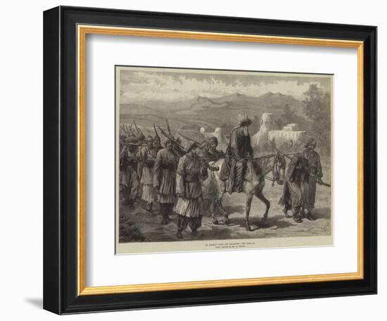 An Afghan Chief and Followers-William 'Crimea' Simpson-Framed Giclee Print