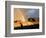 An Afghan Man Walks Past Destroyed Buildings Occupied by Refugees after a Heavy Rain-null-Framed Photographic Print