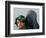 An Afghan Mother Waits with Her Daughter Before Attending Medical Care-null-Framed Photographic Print