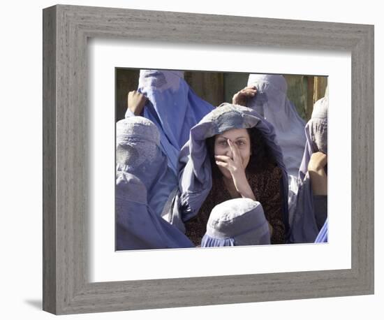 An Afghan Widow-null-Framed Photographic Print