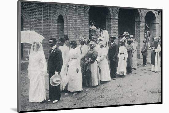 An African Christian wedding procession, 1912-Unknown-Mounted Photographic Print