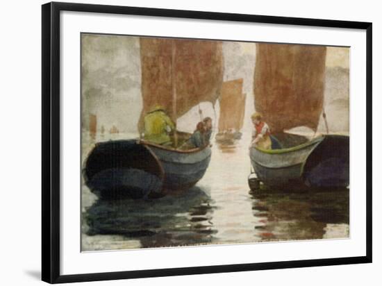 An Afterglow, c.1883-Winslow Homer-Framed Art Print