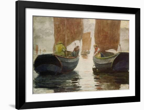 An Afterglow, c.1883-Winslow Homer-Framed Art Print