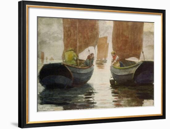 An Afterglow, c.1883-Winslow Homer-Framed Art Print