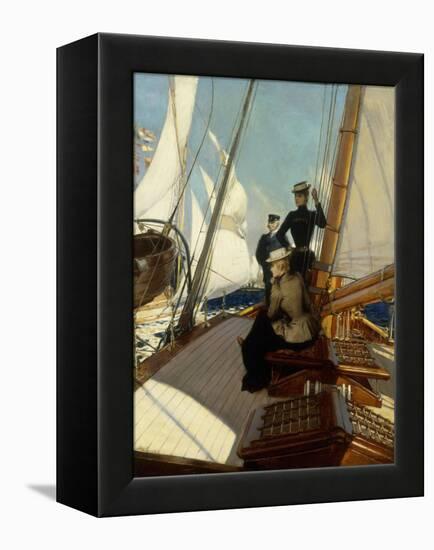 An Afternoon at Sea-Albert Lynch-Framed Premier Image Canvas