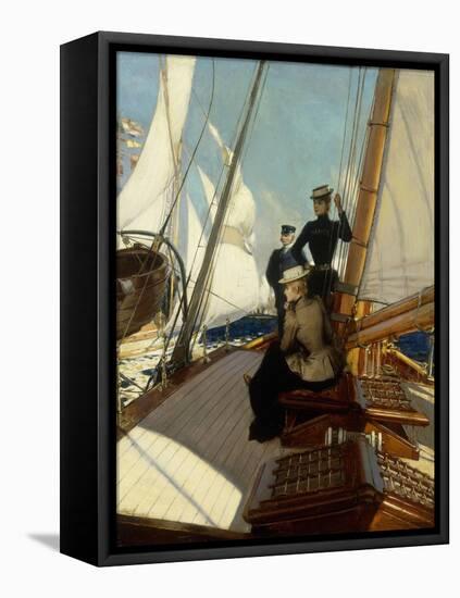 An Afternoon at Sea-Albert Lynch-Framed Premier Image Canvas