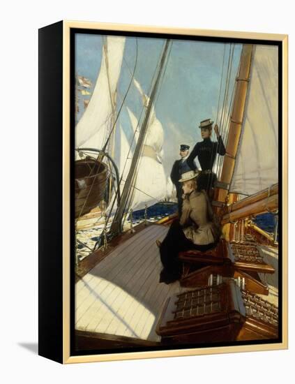 An Afternoon at Sea-Albert Lynch-Framed Premier Image Canvas