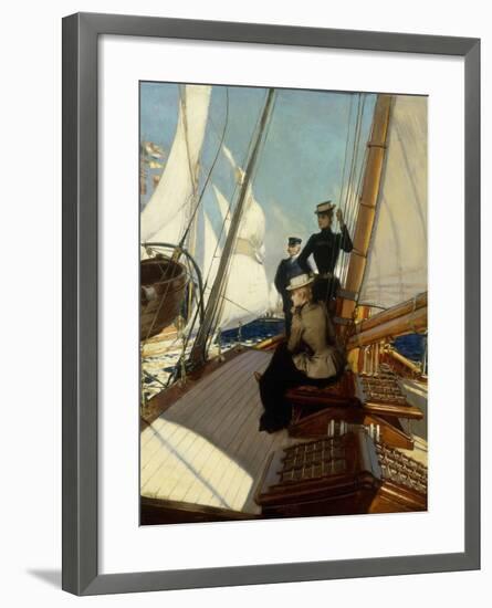 An Afternoon at Sea-Albert Lynch-Framed Giclee Print