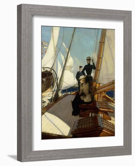 An Afternoon at Sea-Albert Lynch-Framed Giclee Print