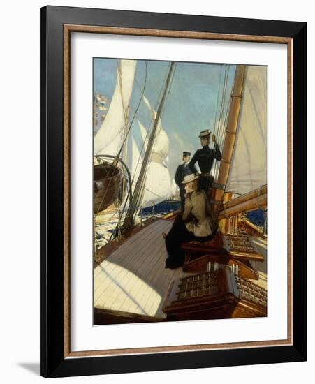 An Afternoon at Sea-Albert Lynch-Framed Giclee Print