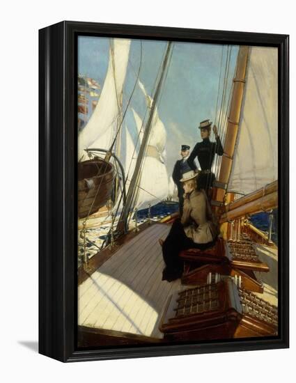 An Afternoon at Sea-Albert Lynch-Framed Premier Image Canvas