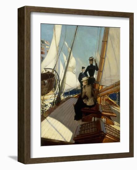 An Afternoon at Sea-Albert Lynch-Framed Giclee Print