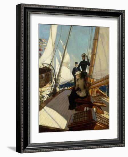 An Afternoon at Sea-Albert Lynch-Framed Giclee Print