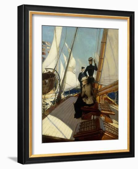 An Afternoon at Sea-Albert Lynch-Framed Giclee Print