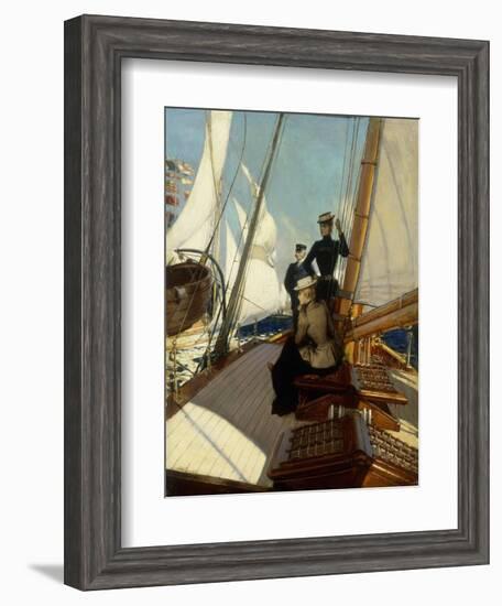 An Afternoon at Sea-Albert Lynch-Framed Giclee Print