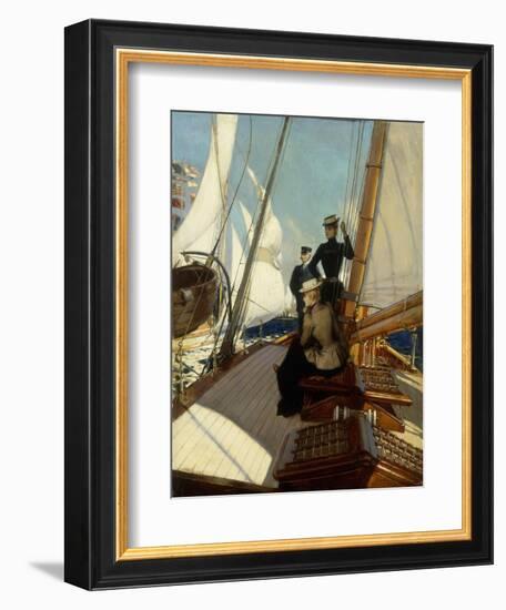 An Afternoon at Sea-Albert Lynch-Framed Giclee Print