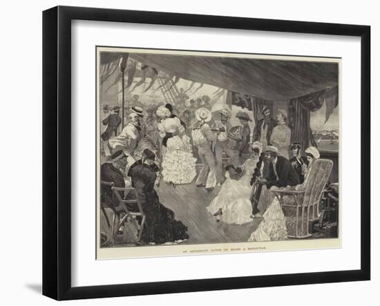 An Afternoon Dance on Board a Man-Of-War-Richard Caton Woodville II-Framed Giclee Print